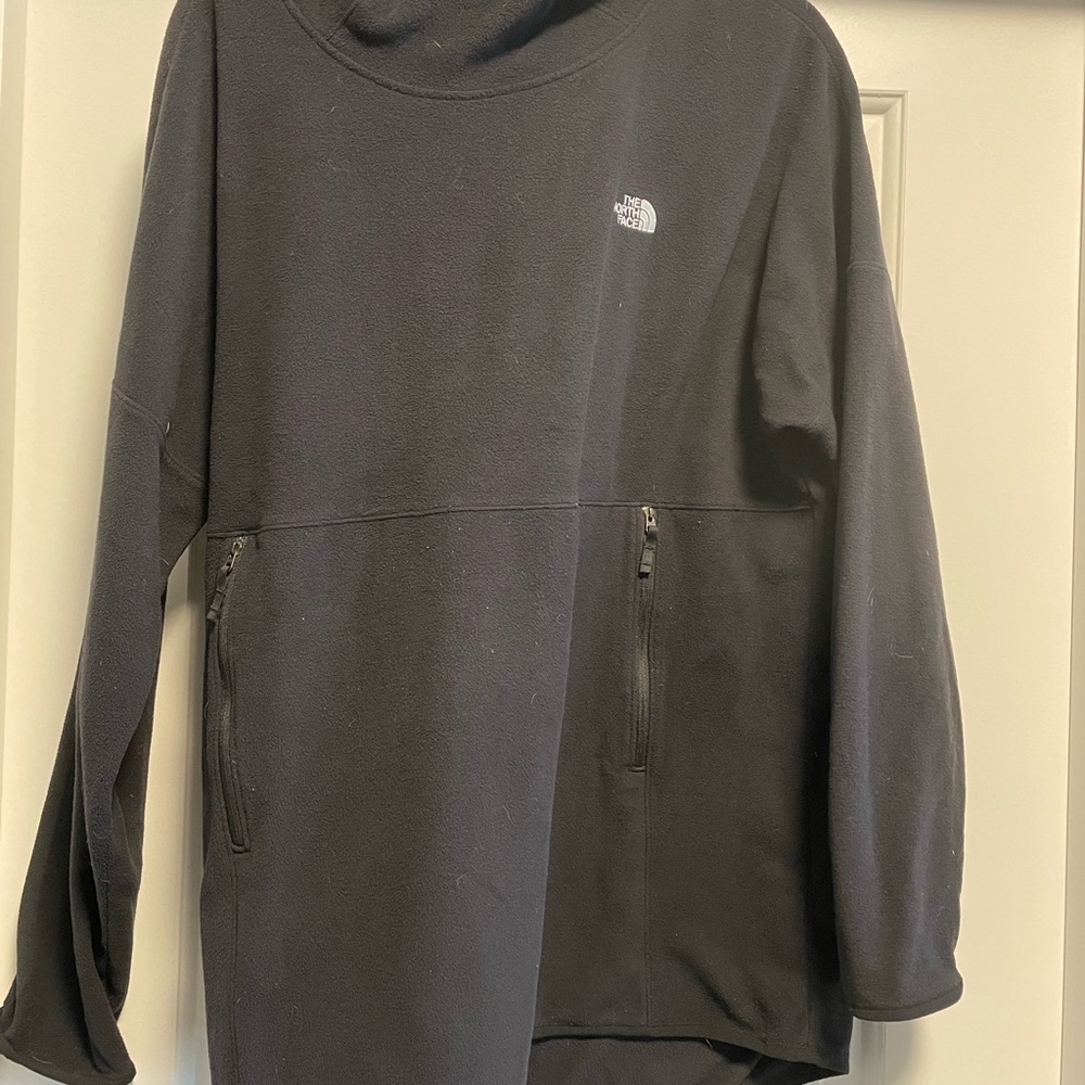 The North Face TKA Glacier Pullover Print Hoodie - Women's Extra Large, black